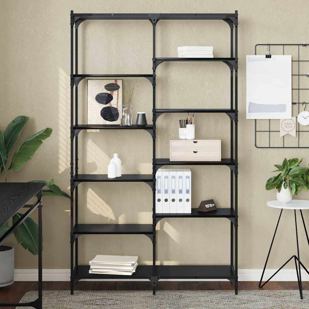 Ράφι Βιβλίων Μαύρη δρυς 100 x 32 x 170 εκ Επεξεργασμένο ξύλο