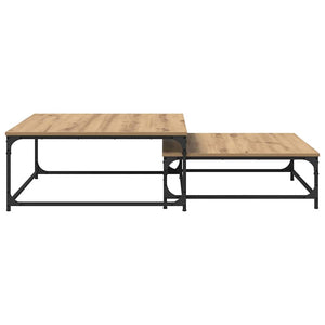 Τραπεζάκι σαλονιού 2 pcs Artisan Oak Επεξεργασμένο ξύλο - Pakobazaar