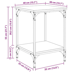 Τραπεζάκι σαλονιού Μαύρη Οξυά 40 x 40 x 55 εκ