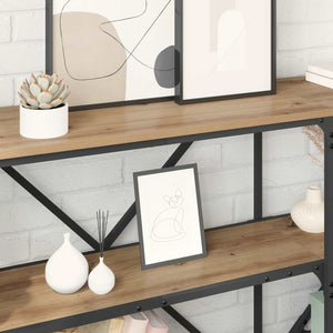 Τραπέζι κονσόλας με ράφι Artisan Oak 160 x 30 x 75 εκ - Pakobazaar