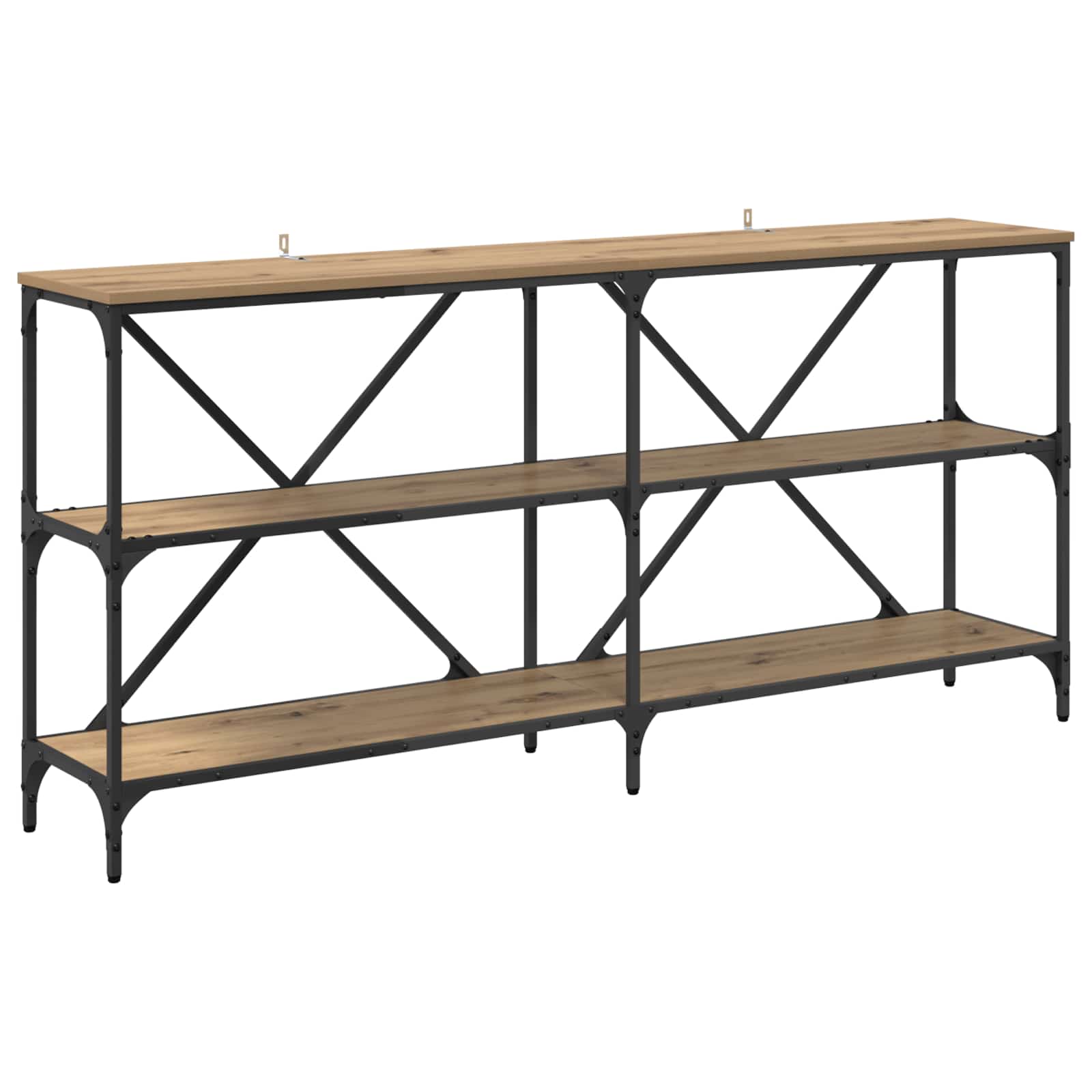 Τραπέζι κονσόλας με ράφι Artisan Oak 160 x 30 x 75 εκ - Pakobazaar