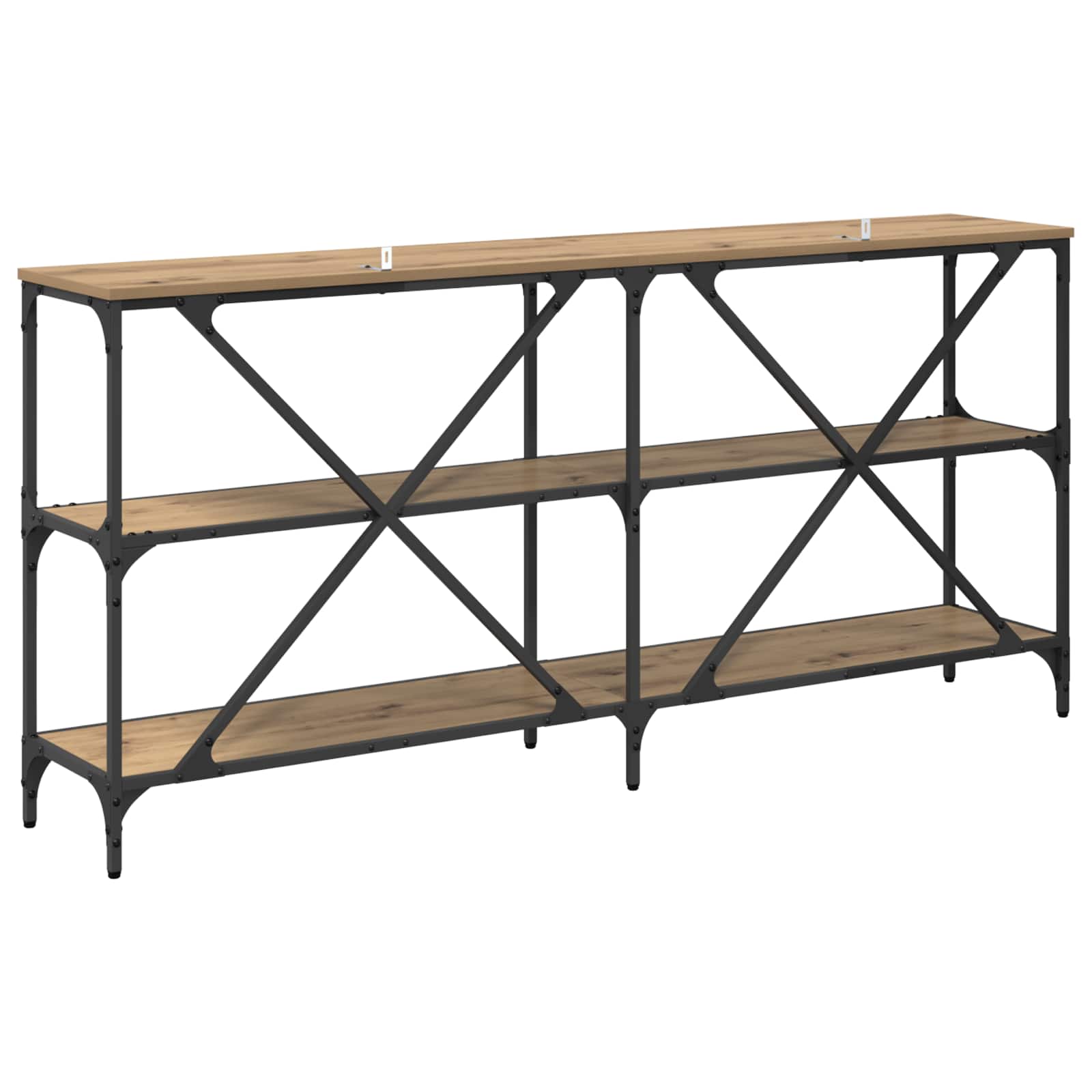 Τραπέζι κονσόλας με ράφι Artisan Oak 160 x 30 x 75 εκ - Pakobazaar