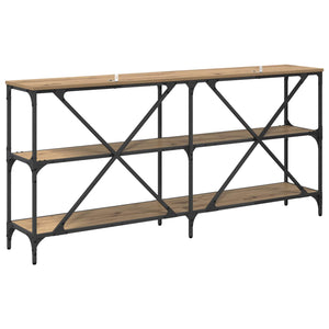 Τραπέζι κονσόλας με ράφι Artisan Oak 160 x 30 x 75 εκ - Pakobazaar