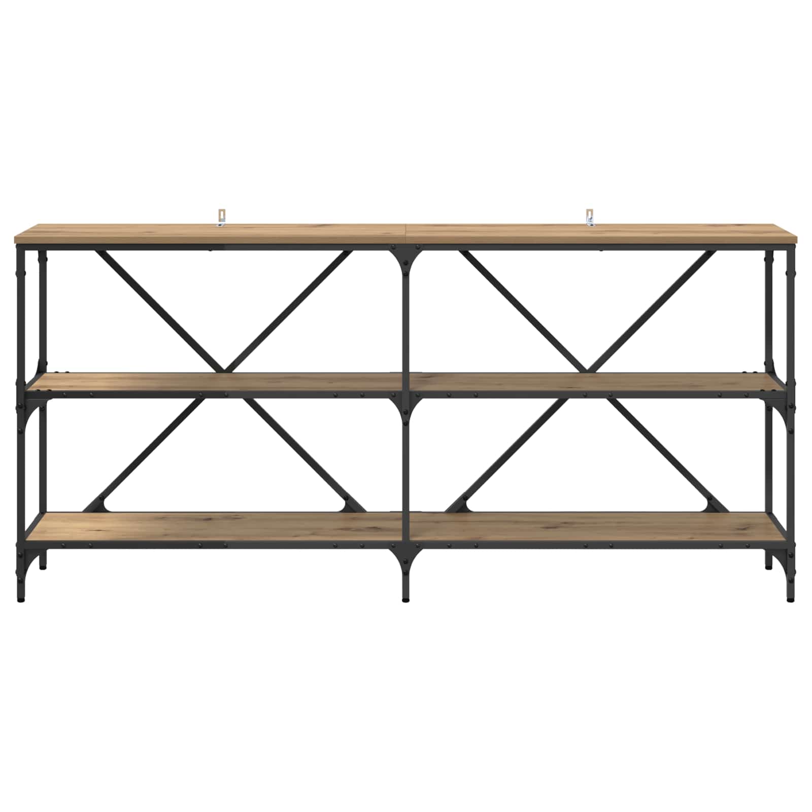Τραπέζι κονσόλας με ράφι Artisan Oak 160 x 30 x 75 εκ - Pakobazaar