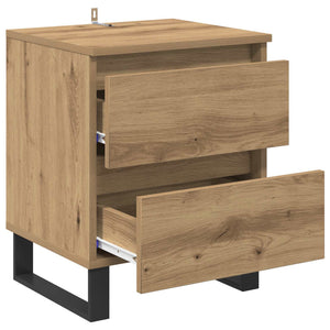 Κομοδίνο 2 pcs Artisan Oak 40 x 35 x 50 εκ. Επεξεργασμένο ξύλο - Pakobazaar