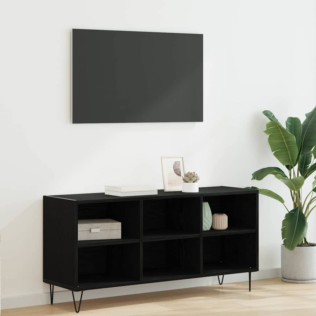 Ντουλάπι TV Μαύρη Οξυά 103,5 x 30 x 50 εκ Επεξεργασμένο ξύλο - Pakobazaar