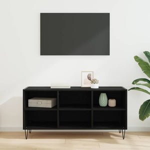 Ντουλάπι TV Μαύρη Οξυά 103,5 x 30 x 50 εκ Επεξεργασμένο ξύλο - Pakobazaar