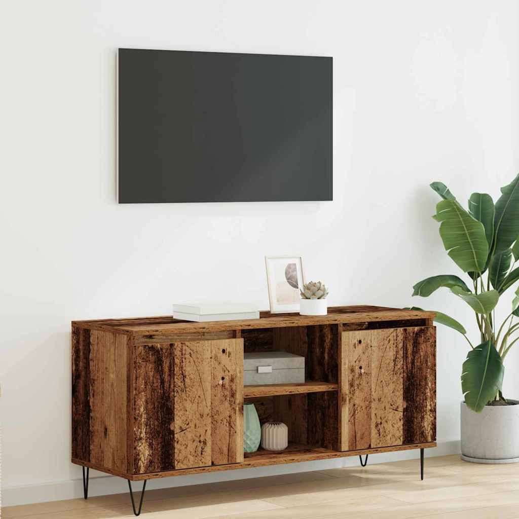 Ντουλάπι TV Παλιό Ξύλο 104 x 35 x 50 εκ. Επεξεργασμένο ξύλο - Pakobazaar