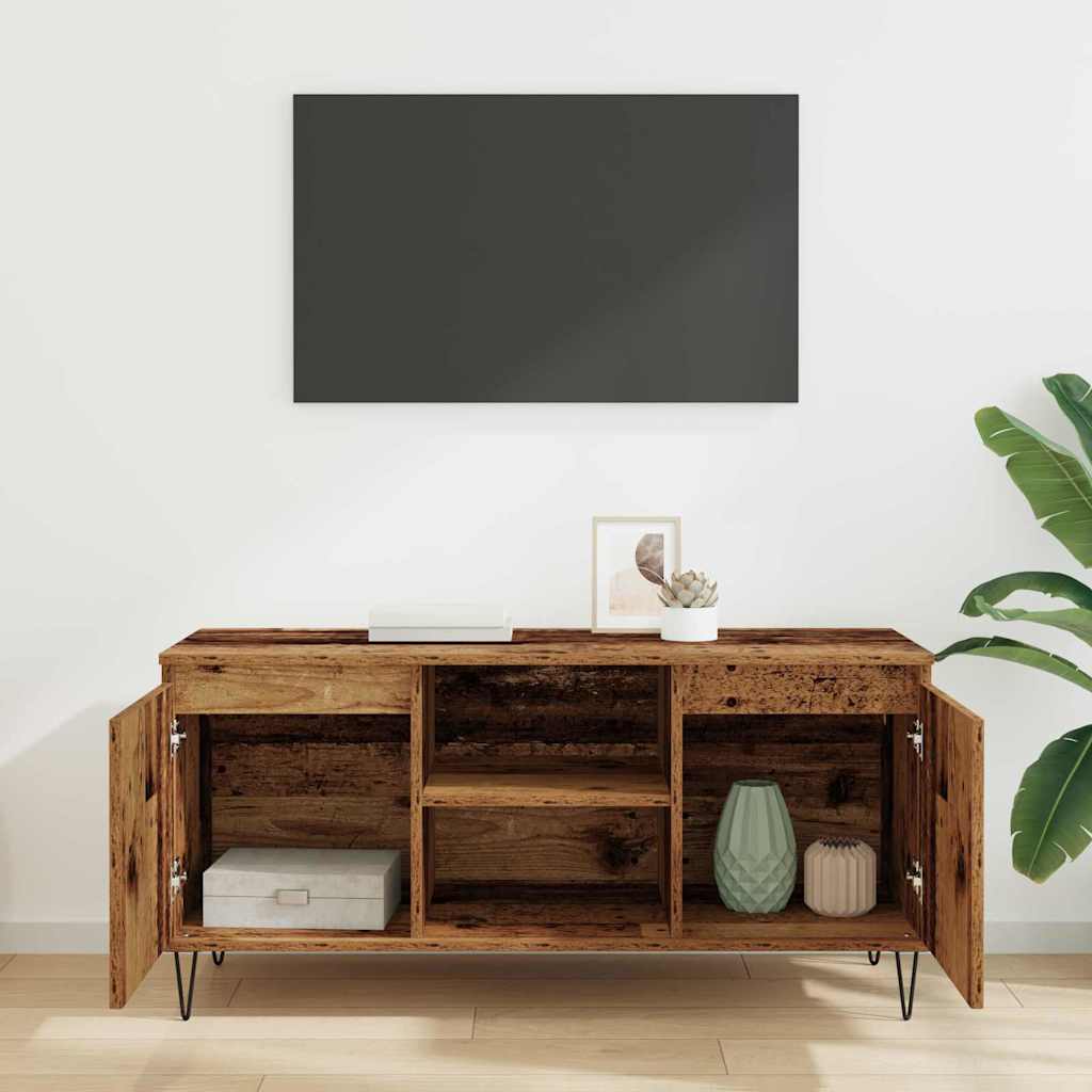 Ντουλάπι TV Παλιό Ξύλο 104 x 35 x 50 εκ. Επεξεργασμένο ξύλο - Pakobazaar