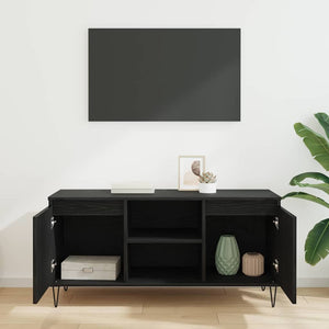 Ντουλάπι TV Μαύρη Οξυά 104 x 35 x 50 εκ. Επεξεργασμένο ξύλο - Pakobazaar