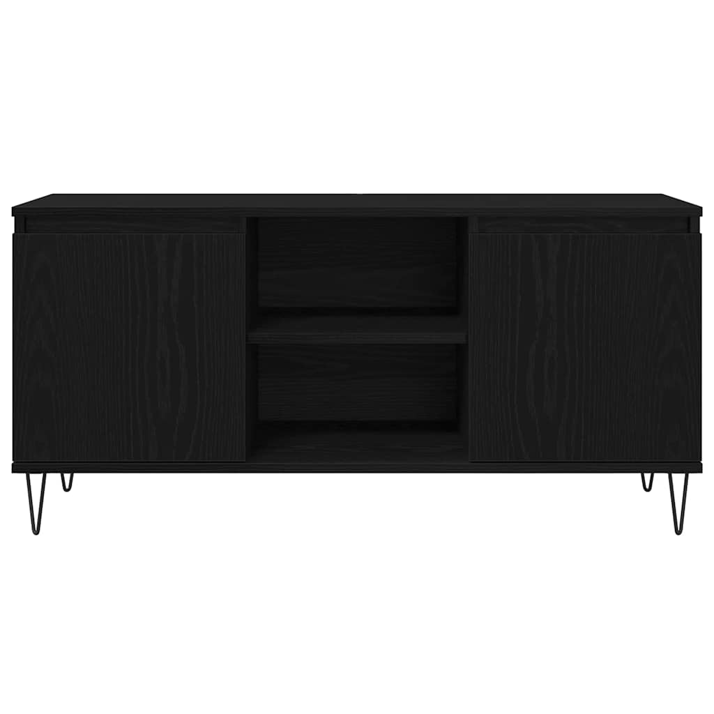 Ντουλάπι TV Μαύρη Οξυά 104 x 35 x 50 εκ. Επεξεργασμένο ξύλο - Pakobazaar