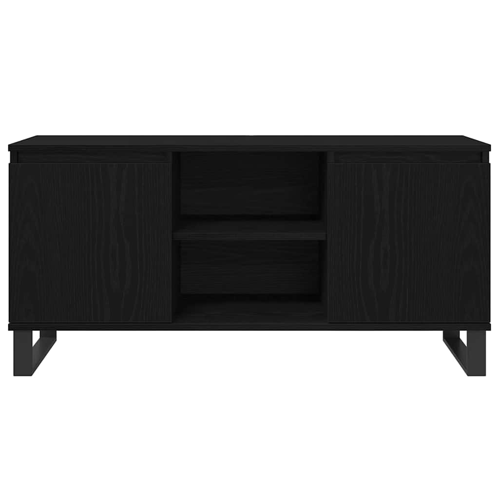 Ντουλάπι TV Μαύρη Οξυά 104 x 35 x 50 εκ. Επεξεργασμένο ξύλο - Pakobazaar