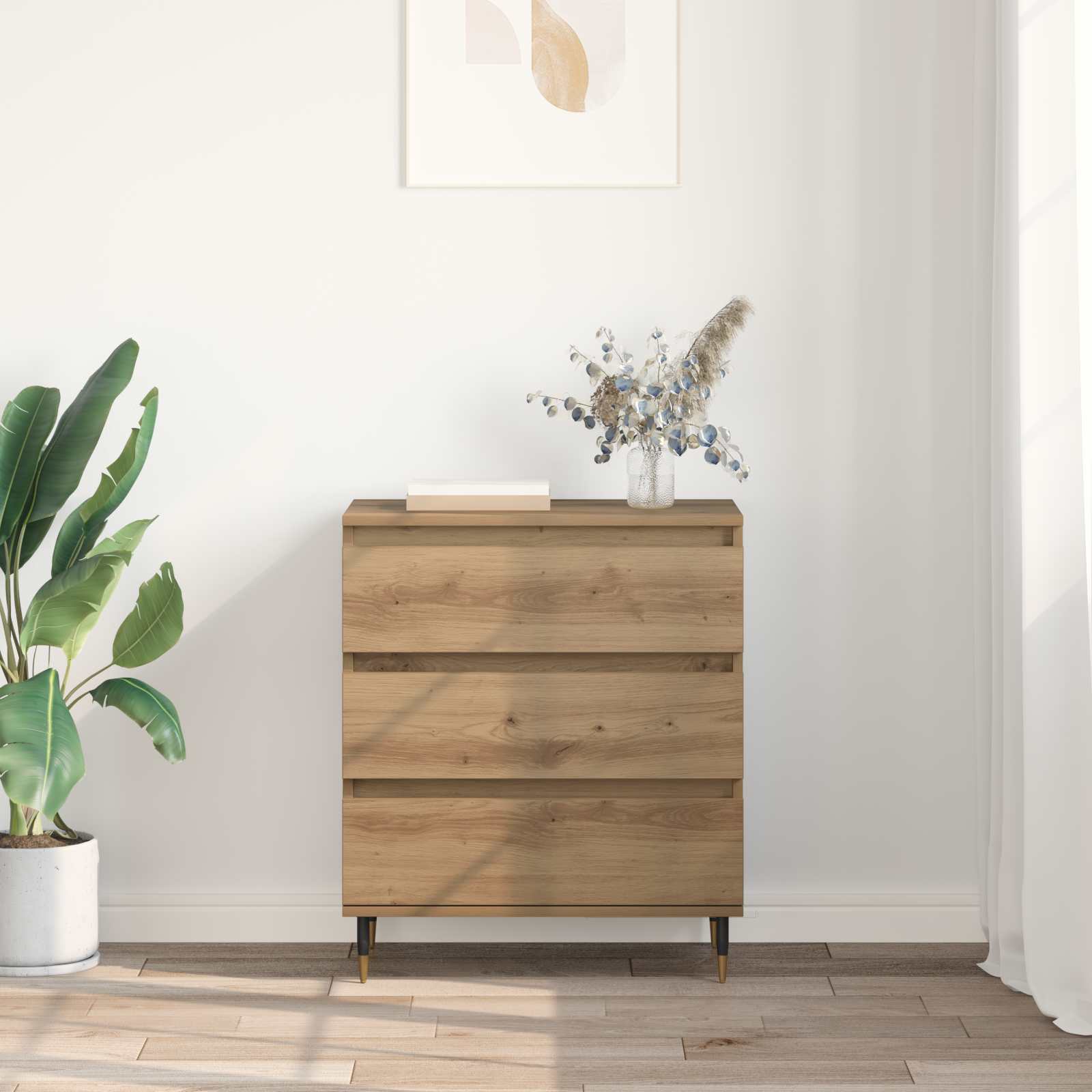 Πλαϊνό γραφείο Artisan Oak 60 x 35 x 70 cm Επεξεργασμένο ξύλο - Pakobazaar