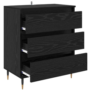 Πλαϊνό γραφείο Μαύρη Οξυά 60 x 35 x 70 cm Επεξεργασμένο ξύλο - Pakobazaar