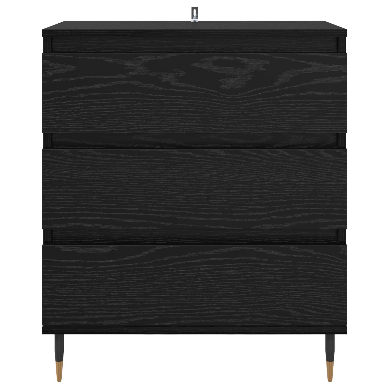 Πλαϊνό γραφείο Μαύρη Οξυά 60 x 35 x 70 cm Επεξεργασμένο ξύλο - Pakobazaar