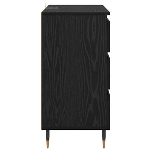 Πλαϊνό γραφείο Μαύρη Οξυά 60 x 35 x 70 cm Επεξεργασμένο ξύλο - Pakobazaar