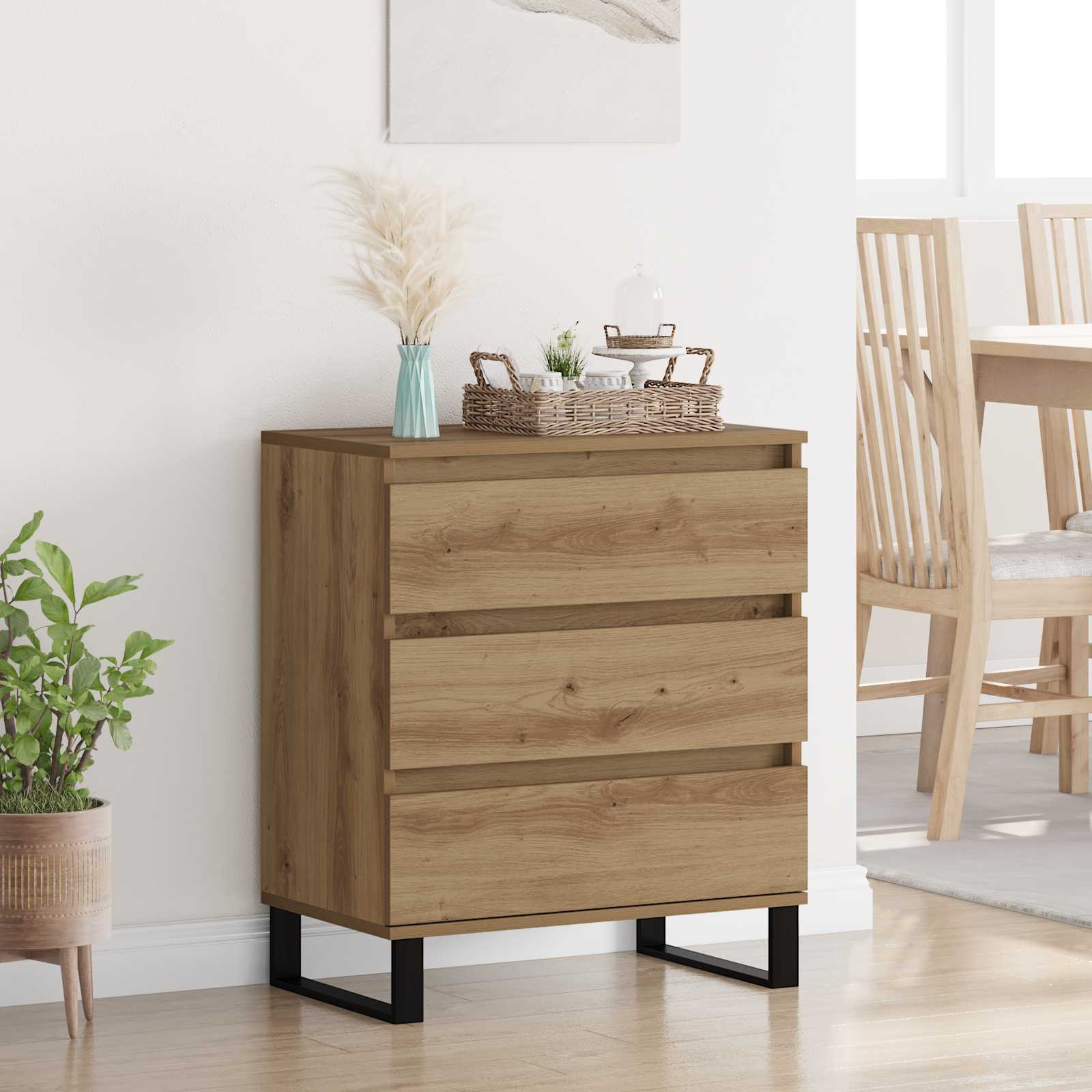 Πλαϊνό γραφείο Artisan Oak 60 x 35 x 70 cm Επεξεργασμένο ξύλο - Pakobazaar