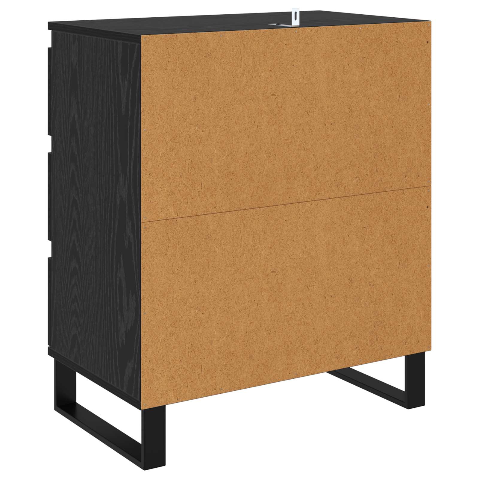 Πλαϊνό γραφείο Μαύρη Οξυά 60 x 35 x 70 cm Επεξεργασμένο ξύλο - Pakobazaar