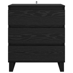 Πλαϊνό γραφείο Μαύρη Οξυά 60 x 35 x 70 cm Επεξεργασμένο ξύλο - Pakobazaar