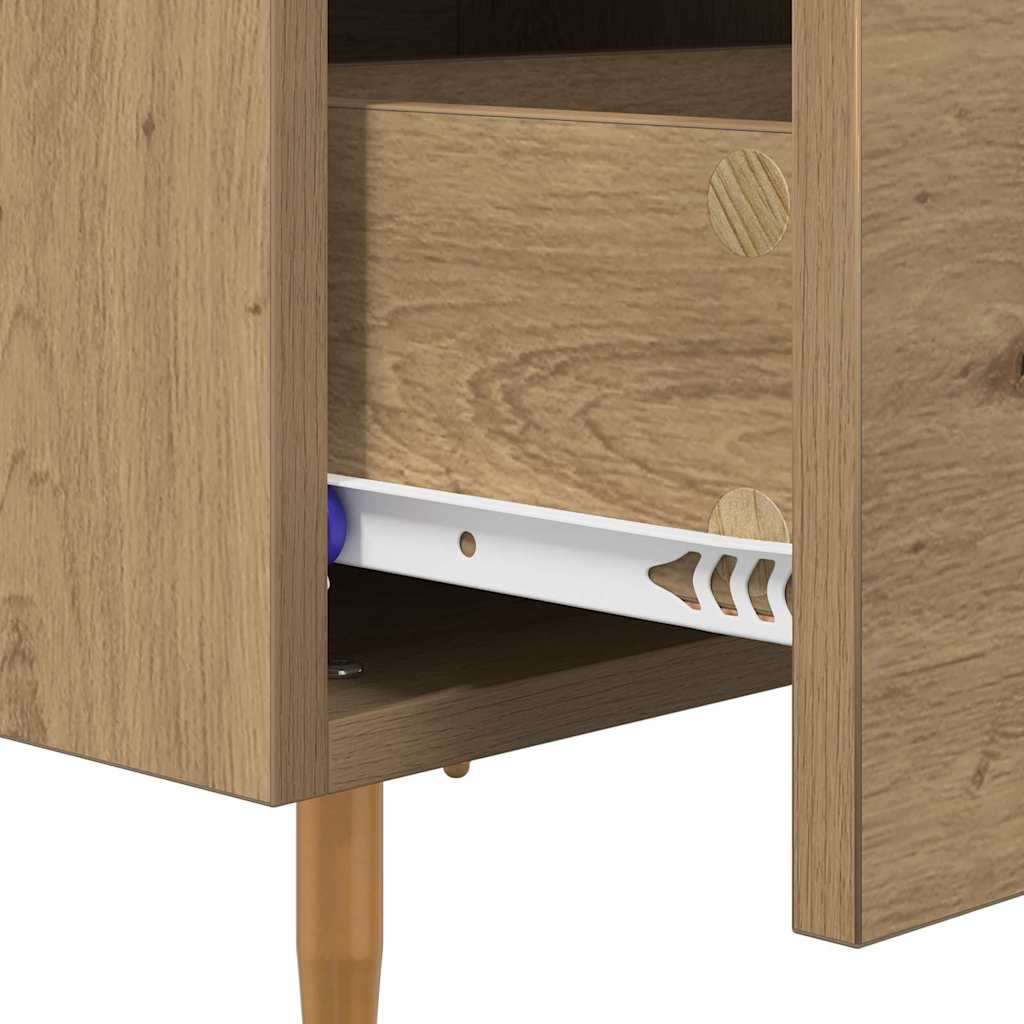 Κομοδίνο 2 pcs Artisan Oak 40 x 35 x 47,5 εκ Επεξεργασμένο ξύλο - Pakobazaar