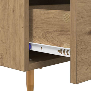 Κομοδίνο 2 pcs Artisan Oak 40 x 35 x 47,5 εκ Επεξεργασμένο ξύλο - Pakobazaar