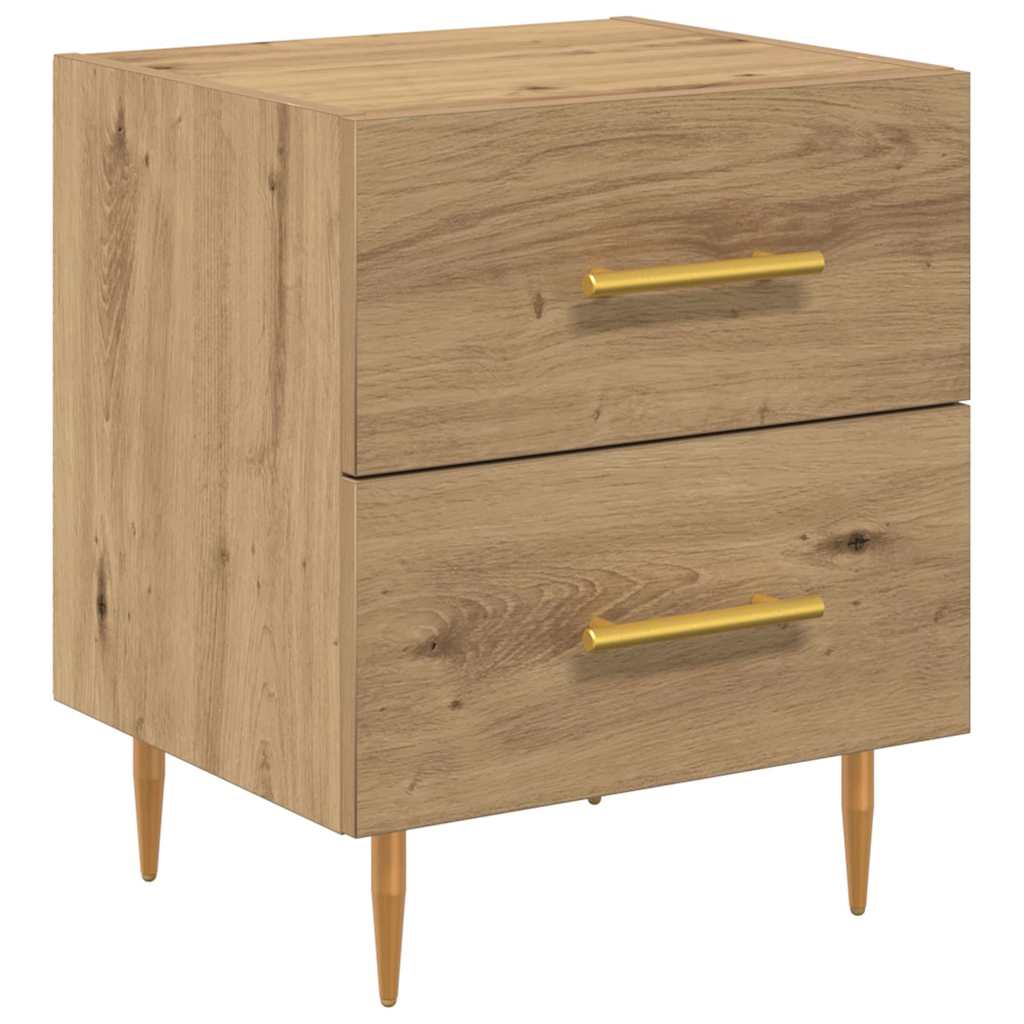 Κομοδίνο 2 pcs Artisan Oak 40 x 35 x 47,5 εκ Επεξεργασμένο ξύλο - Pakobazaar
