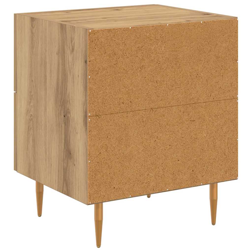 Κομοδίνο 2 pcs Artisan Oak 40 x 35 x 47,5 εκ Επεξεργασμένο ξύλο - Pakobazaar