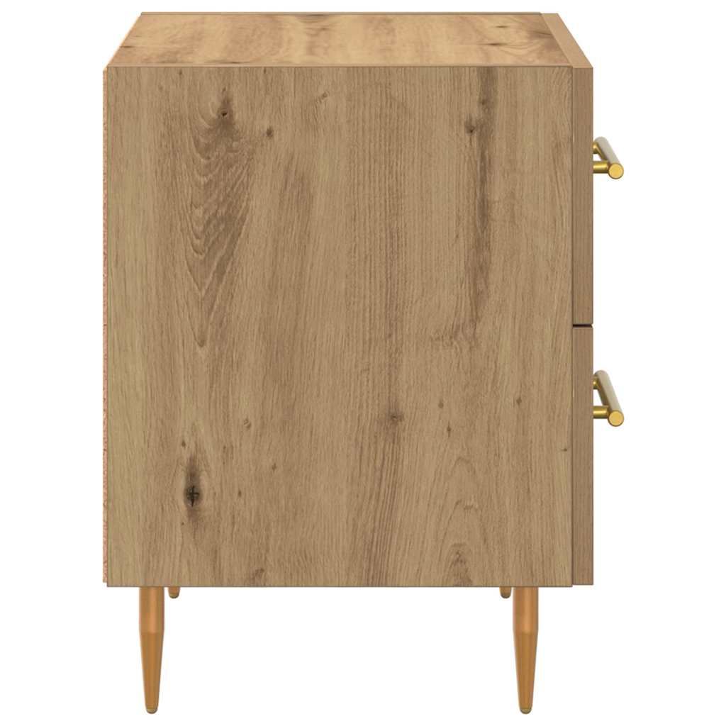 Κομοδίνο 2 pcs Artisan Oak 40 x 35 x 47,5 εκ Επεξεργασμένο ξύλο - Pakobazaar