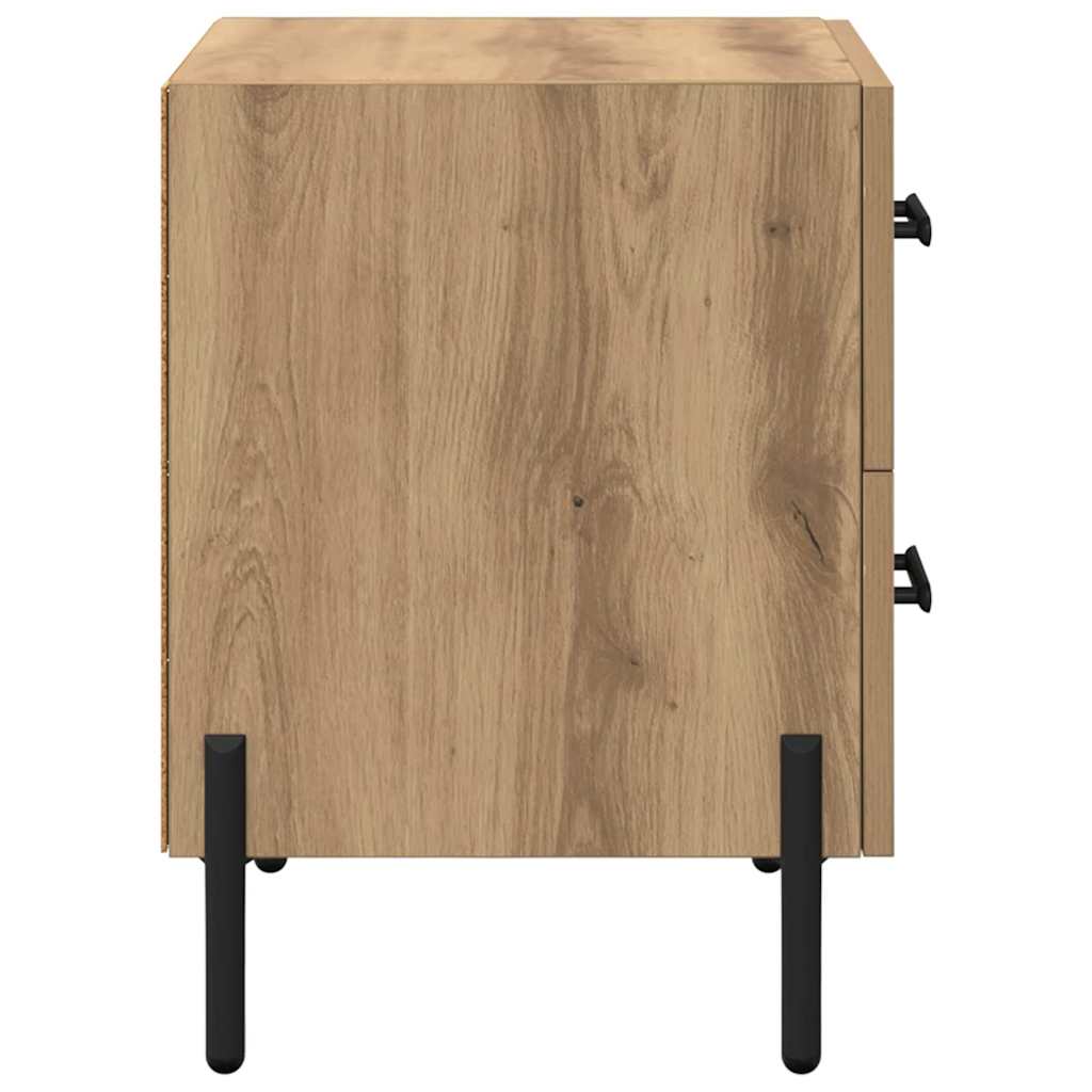 Κομοδίνο 2 pcs Artisan Oak 40 x 35 x 47,5 εκ Επεξεργασμένο ξύλο