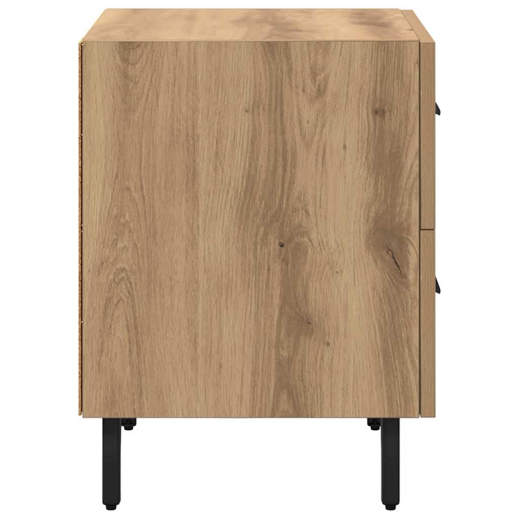 Κομοδίνο 2 pcs Artisan Oak 40 x 35 x 47,5 εκ Επεξεργασμένο ξύλο