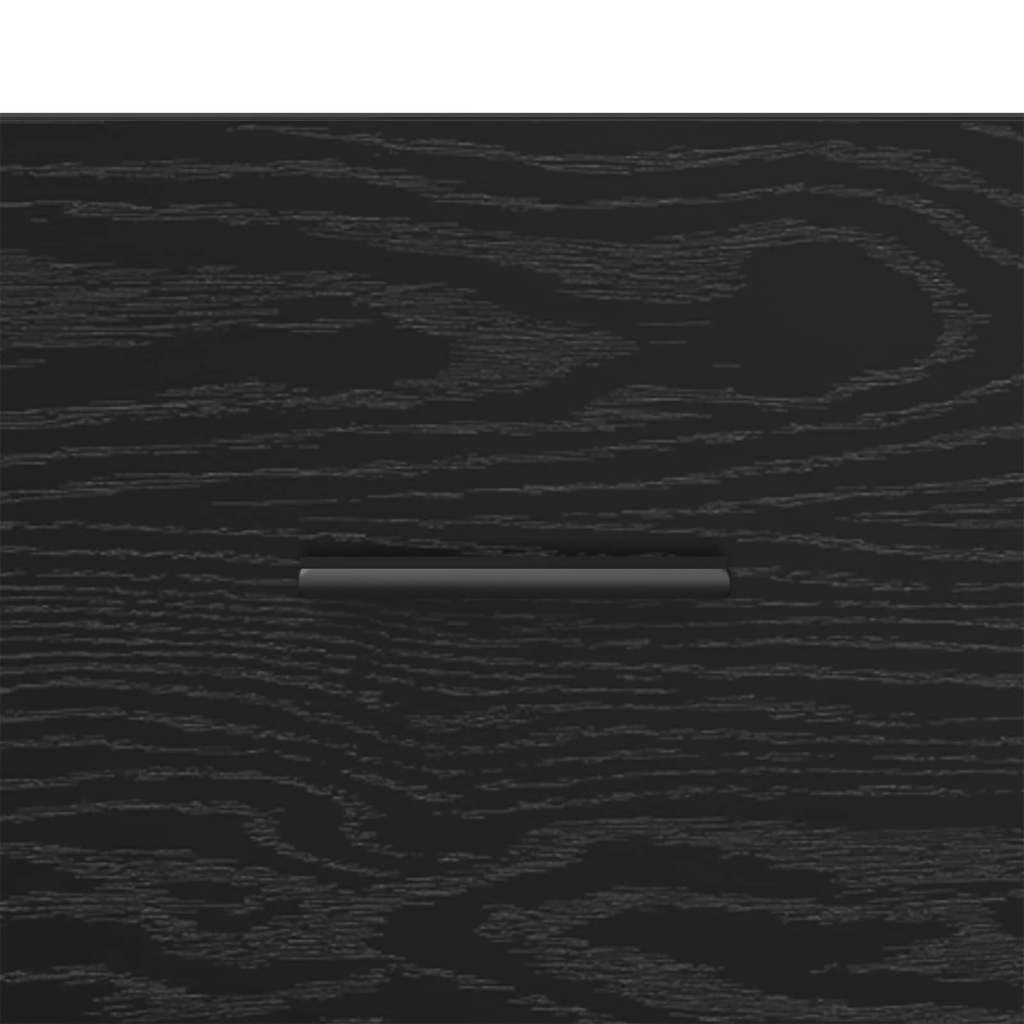 Κομοδίνο Μαύρη Οξυά 40 x 35 x 47,5 εκ Επεξεργασμένο ξύλο