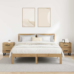 Κομοδίνο 2 τμχ. Artisan Oak 40 x 35 x 47,5 εκ - Pakobazaar