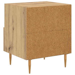 Κομοδίνο 2 pcs Καφέ 40 x 35 x 47,5 εκ Επεξεργασμένο ξύλο - Pakobazaar