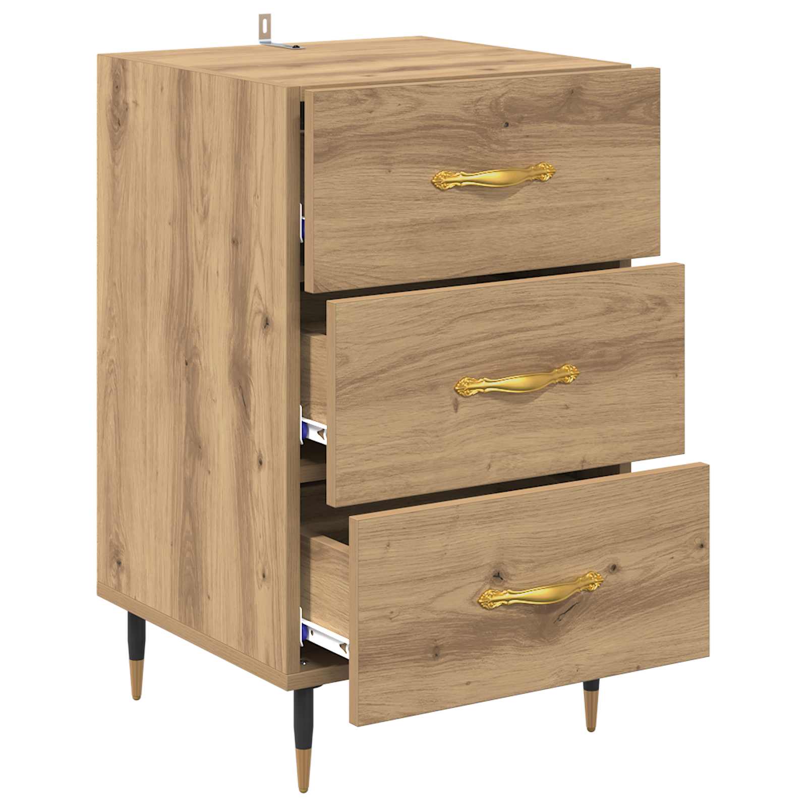 Κομοδίνο Artisan Oak 40 x 40 x 66 εκ. Επεξεργασμένο ξύλο - Pakobazaar