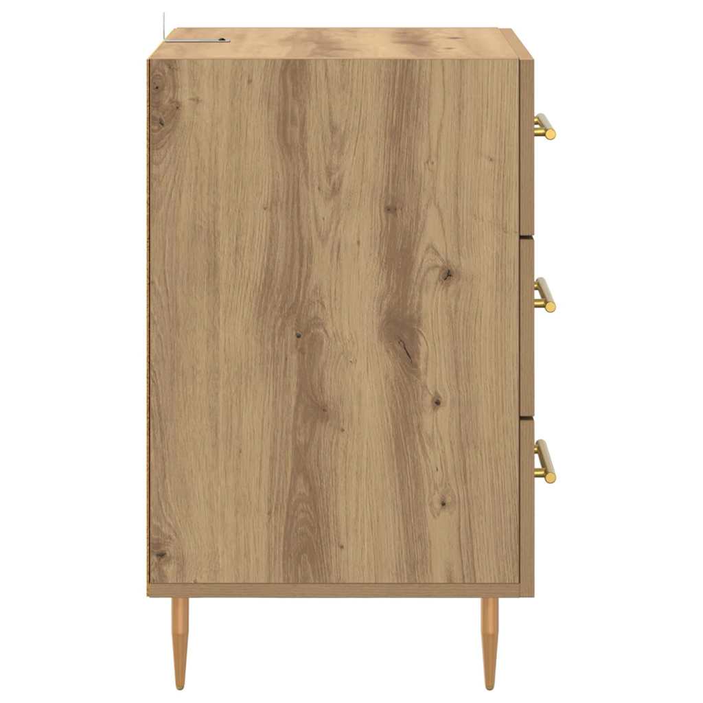 Κομοδίνο Artisan Oak 40 x 40 x 66 εκ. Επεξεργασμένο ξύλο - Pakobazaar