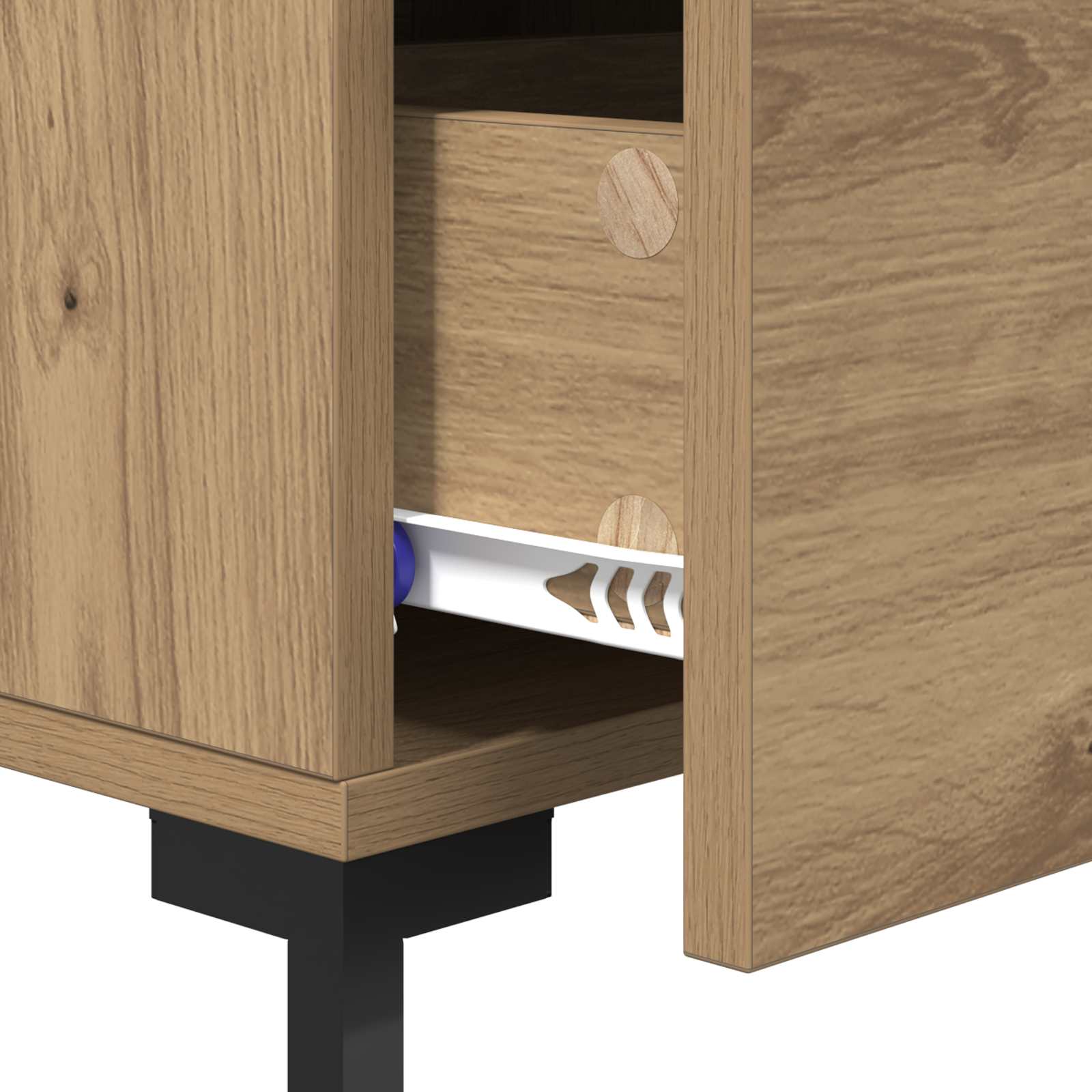 Κομοδίνο Artisan Oak 40 x 40 x 66 εκ. Επεξεργασμένο ξύλο - Pakobazaar