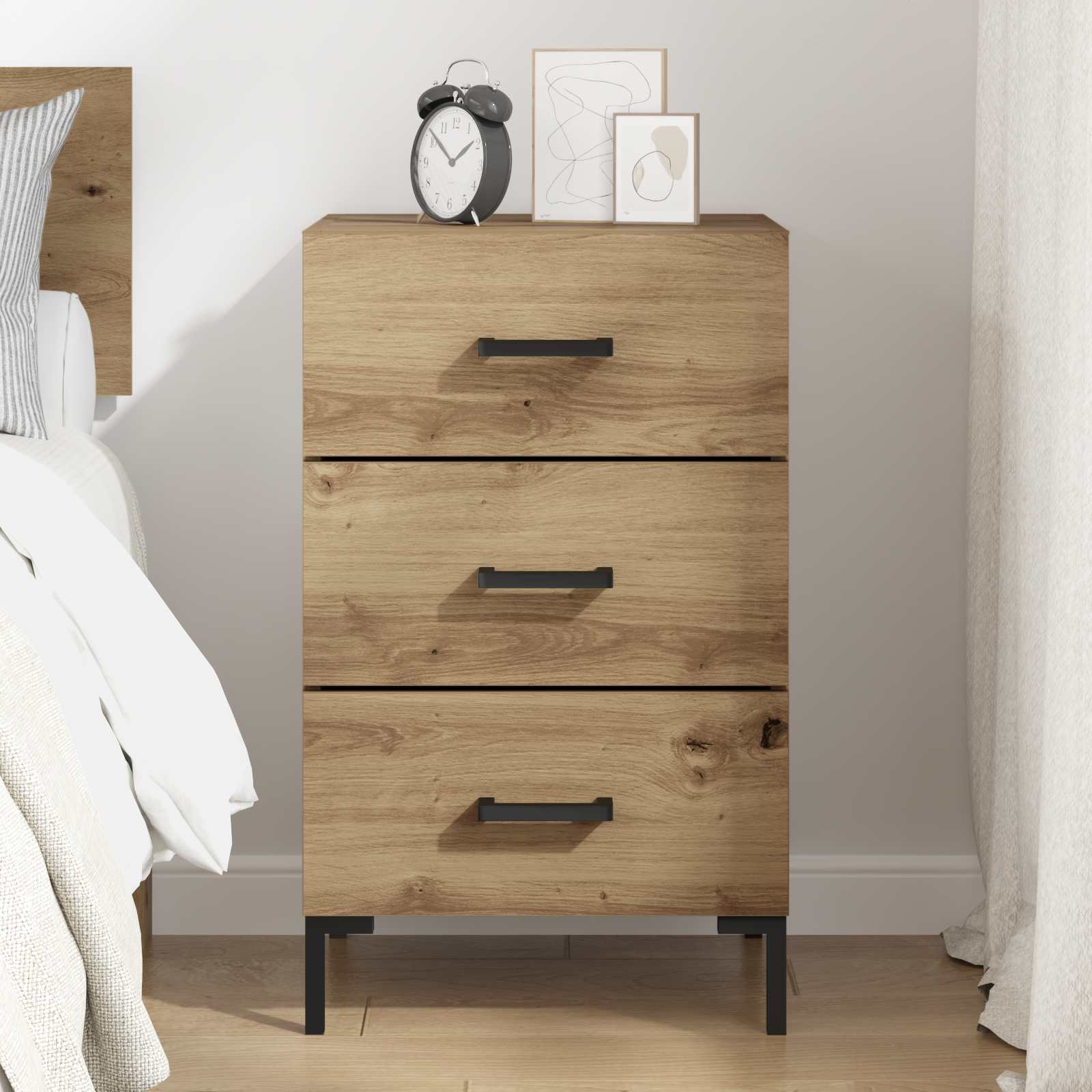 Κομοδίνο Artisan Oak 40 x 40 x 66 εκ. Επεξεργασμένο ξύλο - Pakobazaar