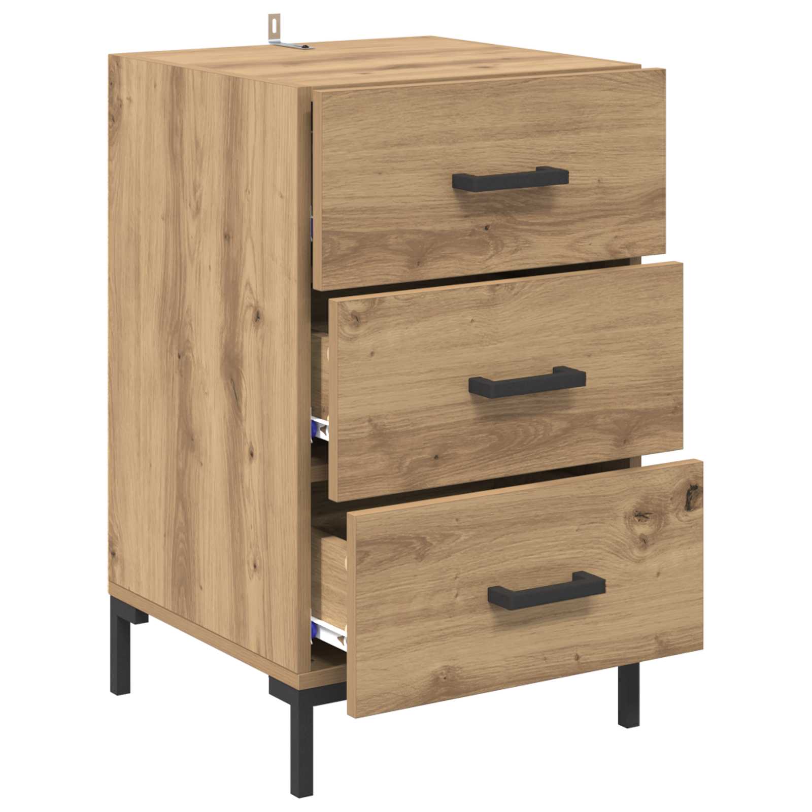 Κομοδίνο Artisan Oak 40 x 40 x 66 εκ. Επεξεργασμένο ξύλο - Pakobazaar