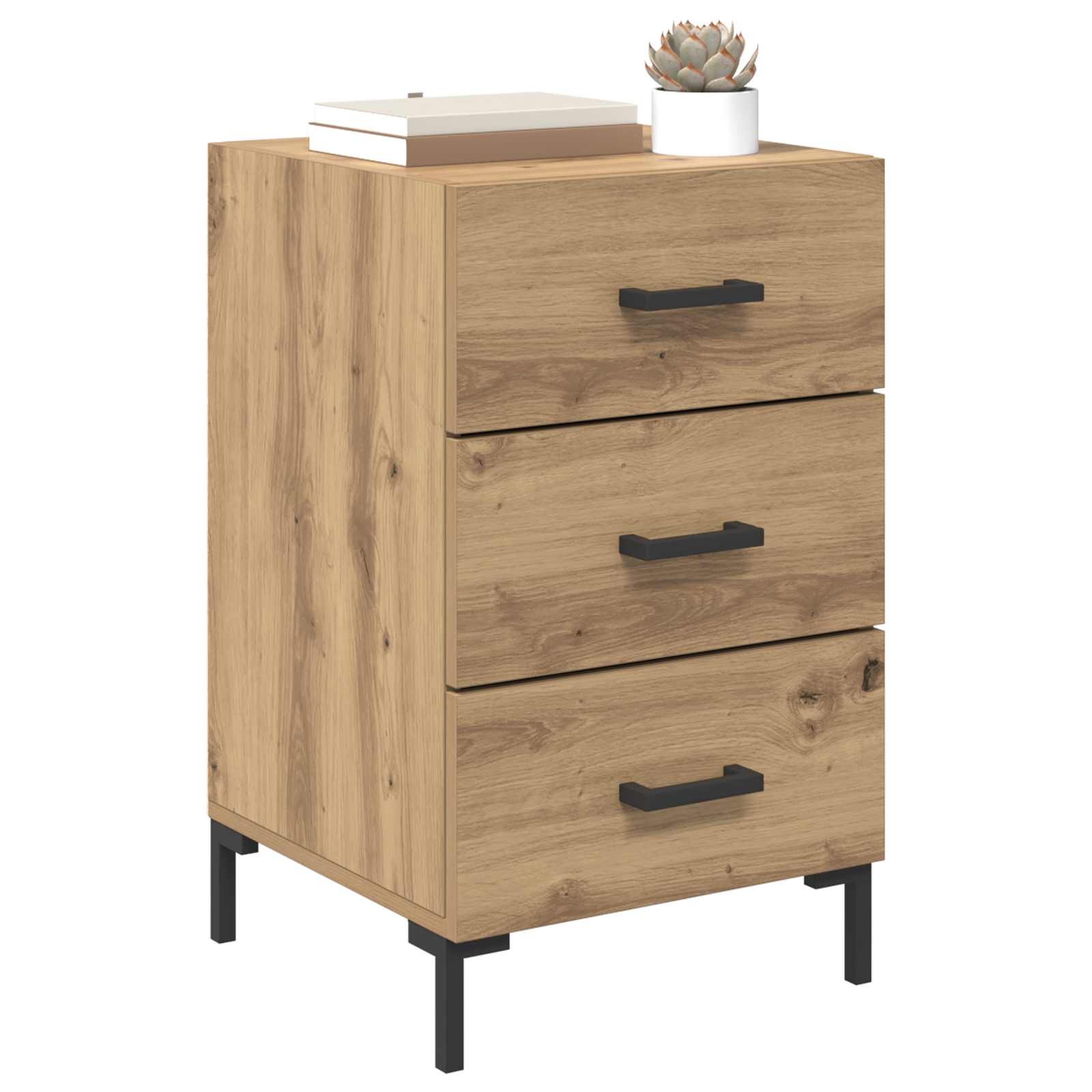 Κομοδίνο Artisan Oak 40 x 40 x 66 εκ. Επεξεργασμένο ξύλο - Pakobazaar