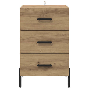 Κομοδίνο Artisan Oak 40 x 40 x 66 εκ. Επεξεργασμένο ξύλο - Pakobazaar