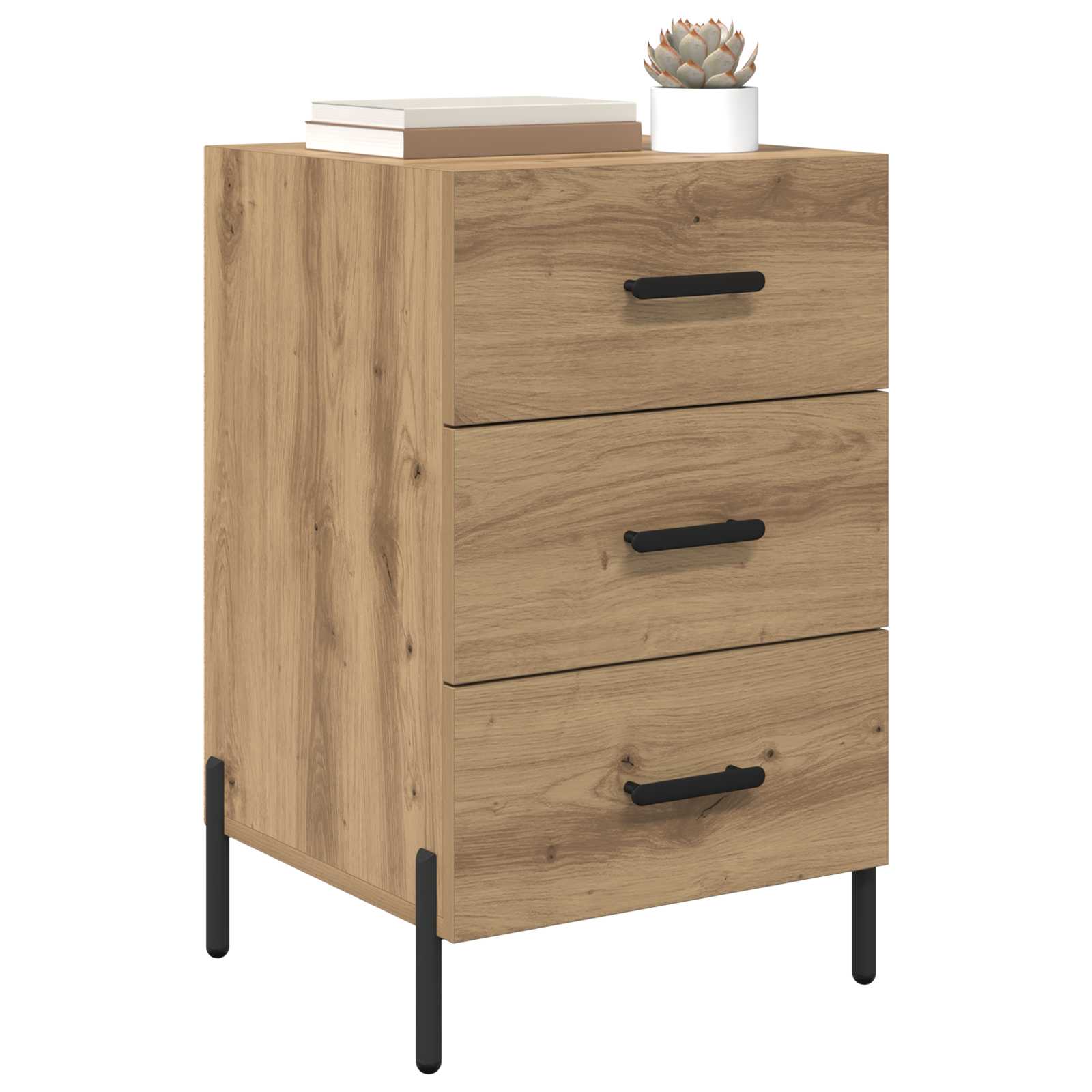Κομοδίνο Artisan Oak 40 x 40 x 66 εκ. Επεξεργασμένο ξύλο - Pakobazaar