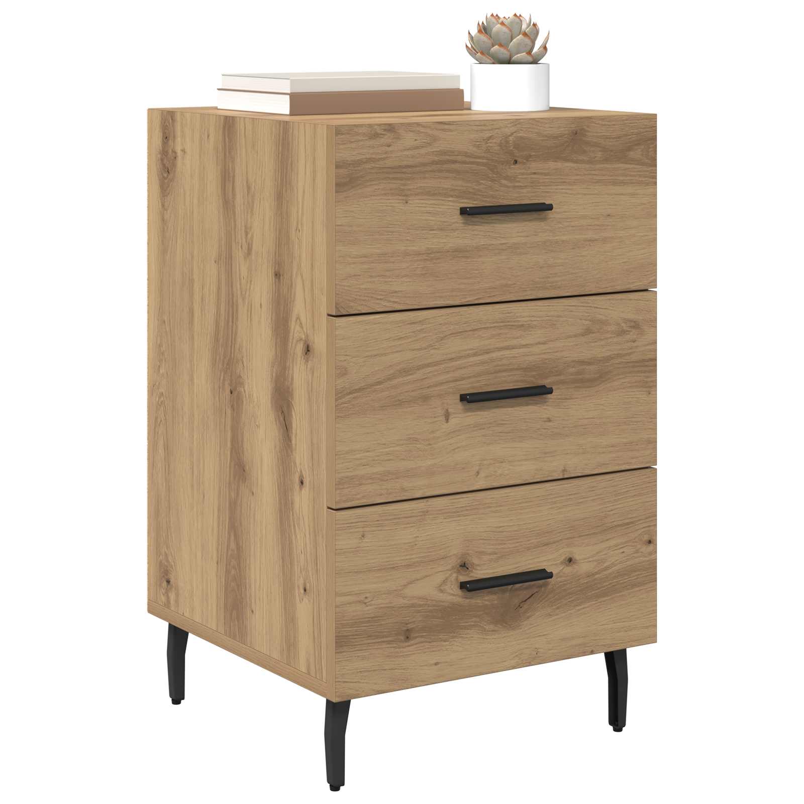 Κομοδίνο Artisan Oak 40 x 40 x 66 εκ. Επεξεργασμένο ξύλο - Pakobazaar