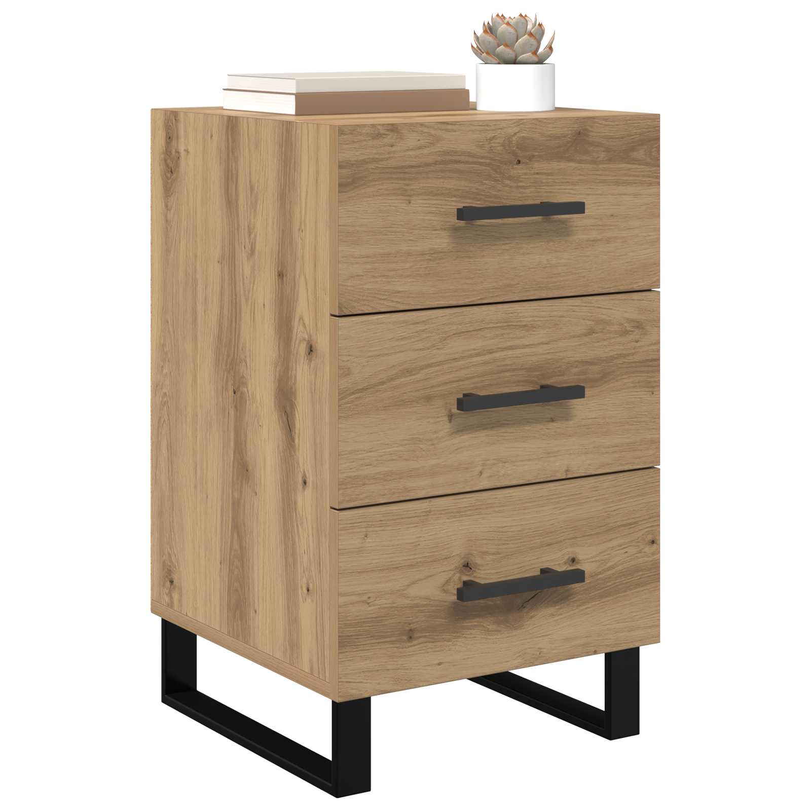 Κομοδίνο Artisan Oak 40 x 40 x 66 εκ. Επεξεργασμένο ξύλο - Pakobazaar