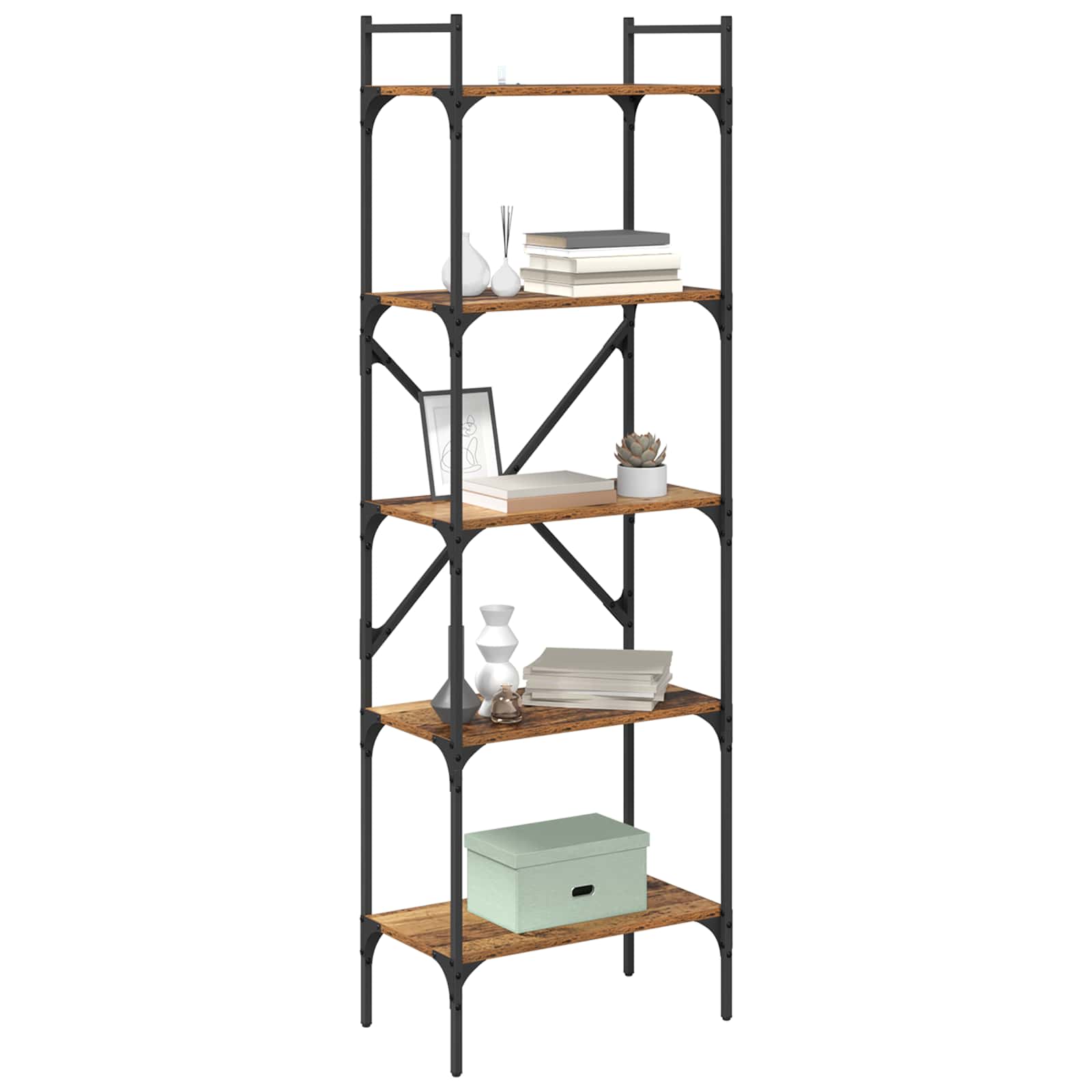 Βιβλιοθήκη Παλιό Ξύλο 56 x 32 x 174 cm Επεξεργασμένο ξύλο - Pakobazaar