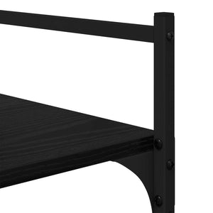 Βιβλιοθήκη Μαύρη Οξυά 56 x 32 x 174 cm Επεξεργασμένο ξύλο - Pakobazaar