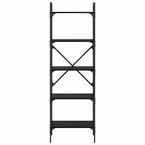 Βιβλιοθήκη Μαύρη Οξυά 56 x 32 x 174 cm Επεξεργασμένο ξύλο - Pakobazaar