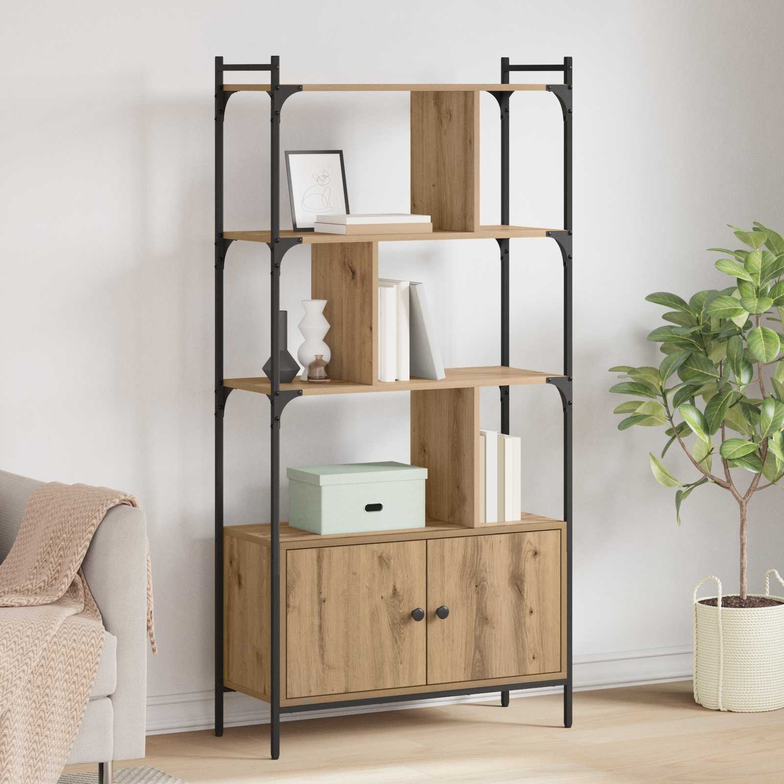 Βιβλιοθήκη 76,5 x 30 x 154,5 εκ Επεξεργασμένο ξύλο - Pakobazaar
