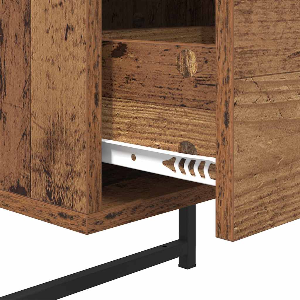 Κομοδίνο 2 pcs Παλιό ξύλο 35 x 30 x 51 εκ. Επεξεργασμένο ξύλο - Pakobazaar