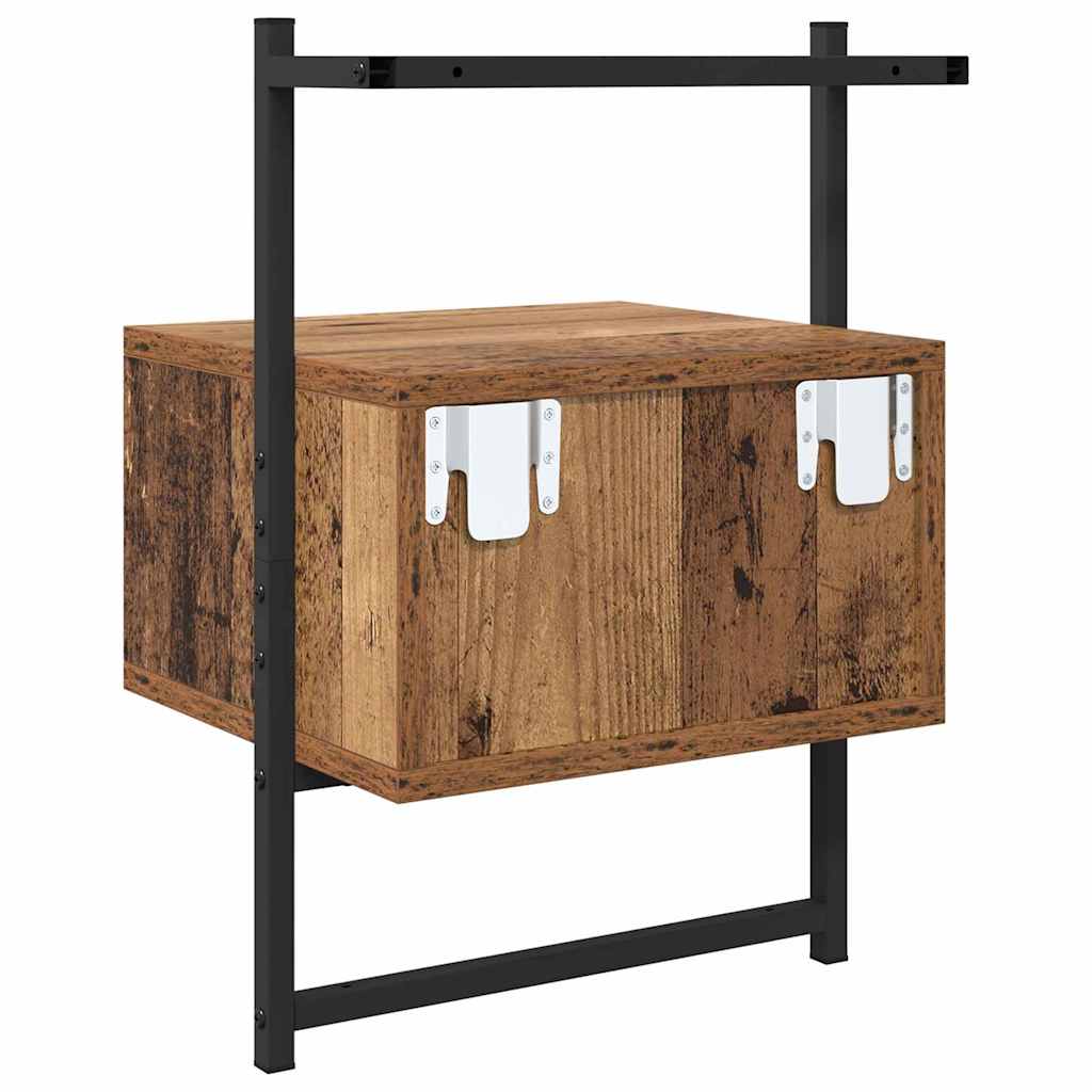 Κομοδίνο 2 pcs Παλιό ξύλο 35 x 30 x 51 εκ. Επεξεργασμένο ξύλο - Pakobazaar