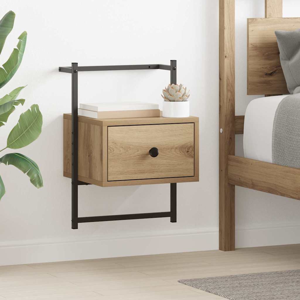 Κομοδίνο 2 pcs Artisan Oak 35 x 30 x 51 εκ. Επεξεργασμένο ξύλο - Pakobazaar